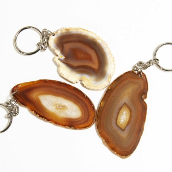 Agate Slab Key Chain