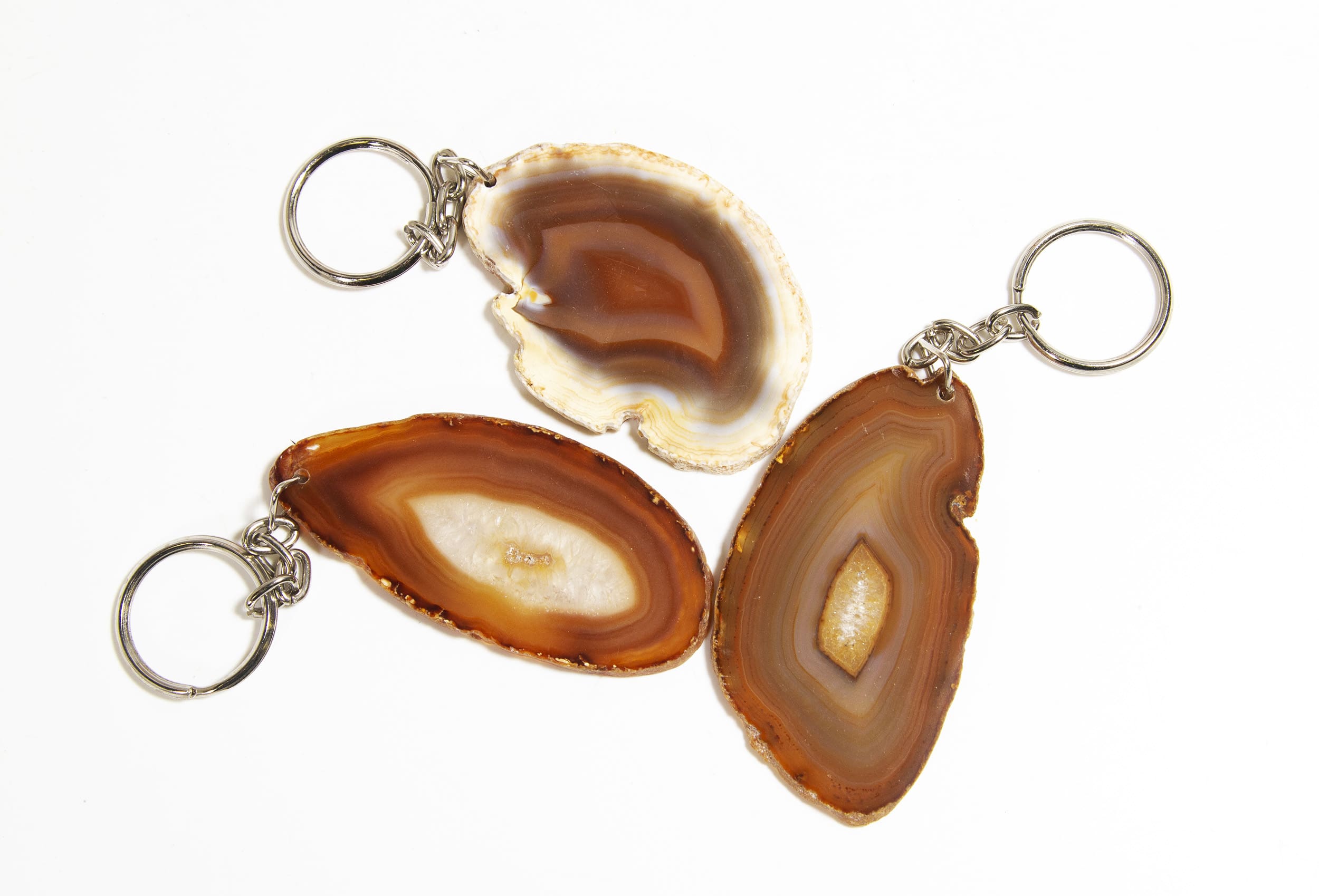 Agate Slab Key Chain