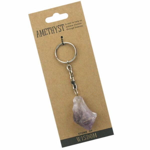Amethyst Point Key Chain