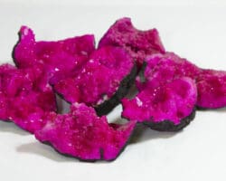 Pink Dyed Opened Moroccan Geode Half (Large)