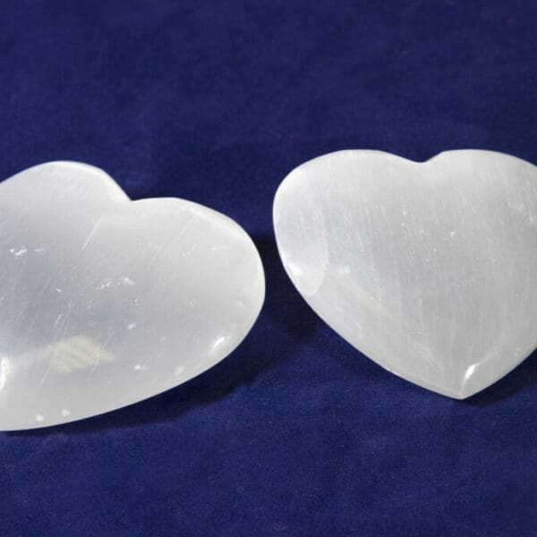 Selenite Puff Heart