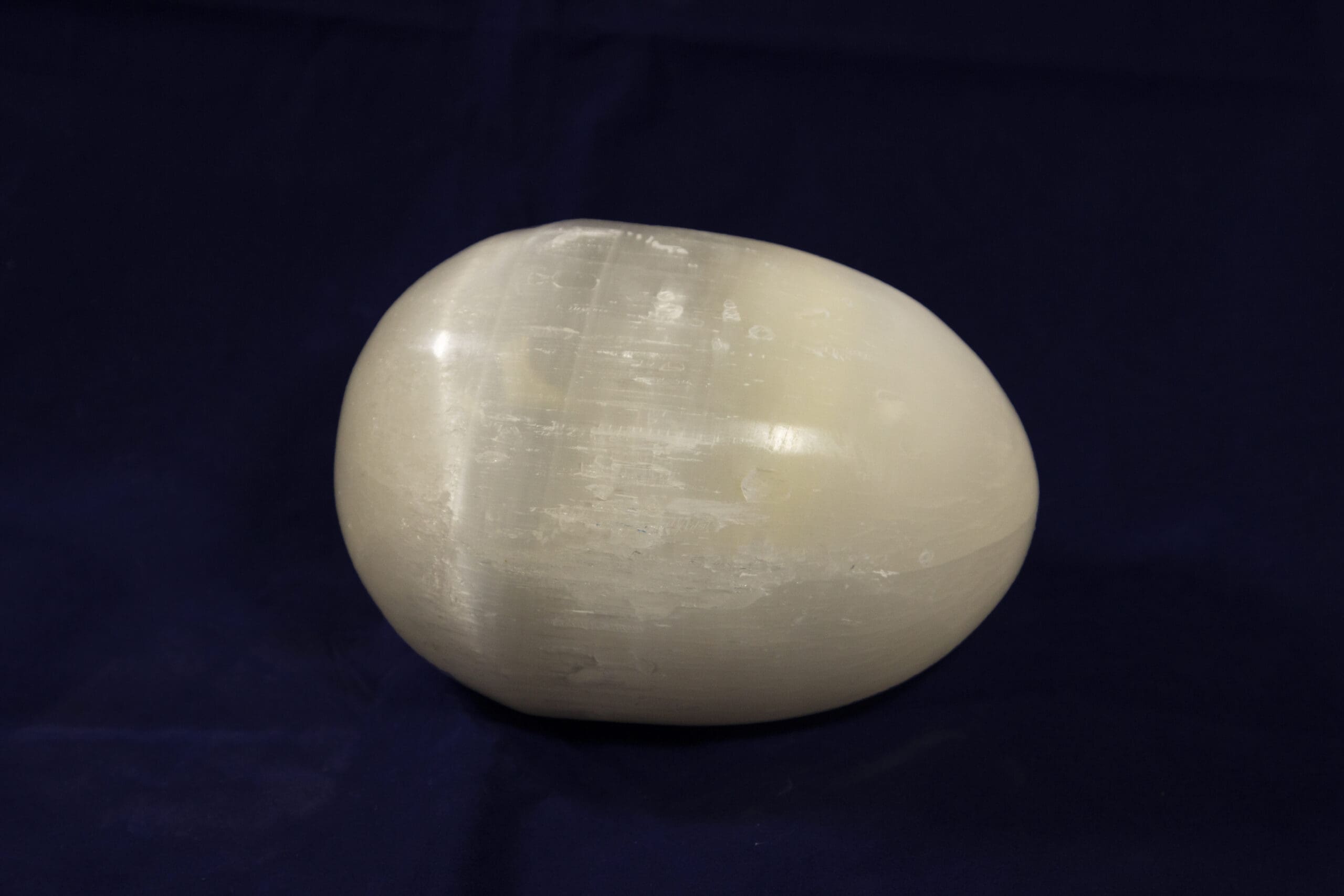 Large Selenite Egg 7"