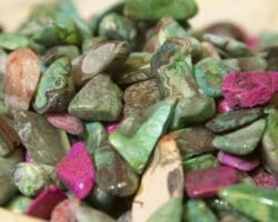Dyed Unakite 1/2lb Tumbled