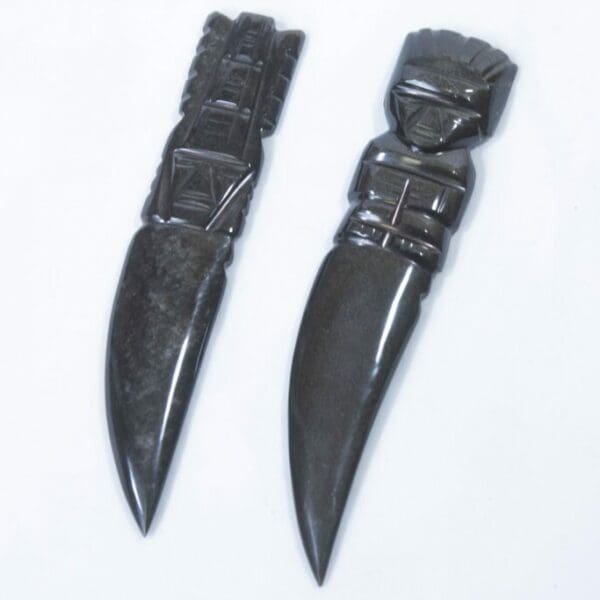 Black Gold Obsidian Letter Opener