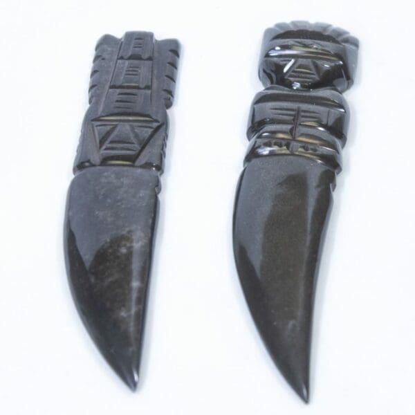 Black Gold Obsidian Letter Opener