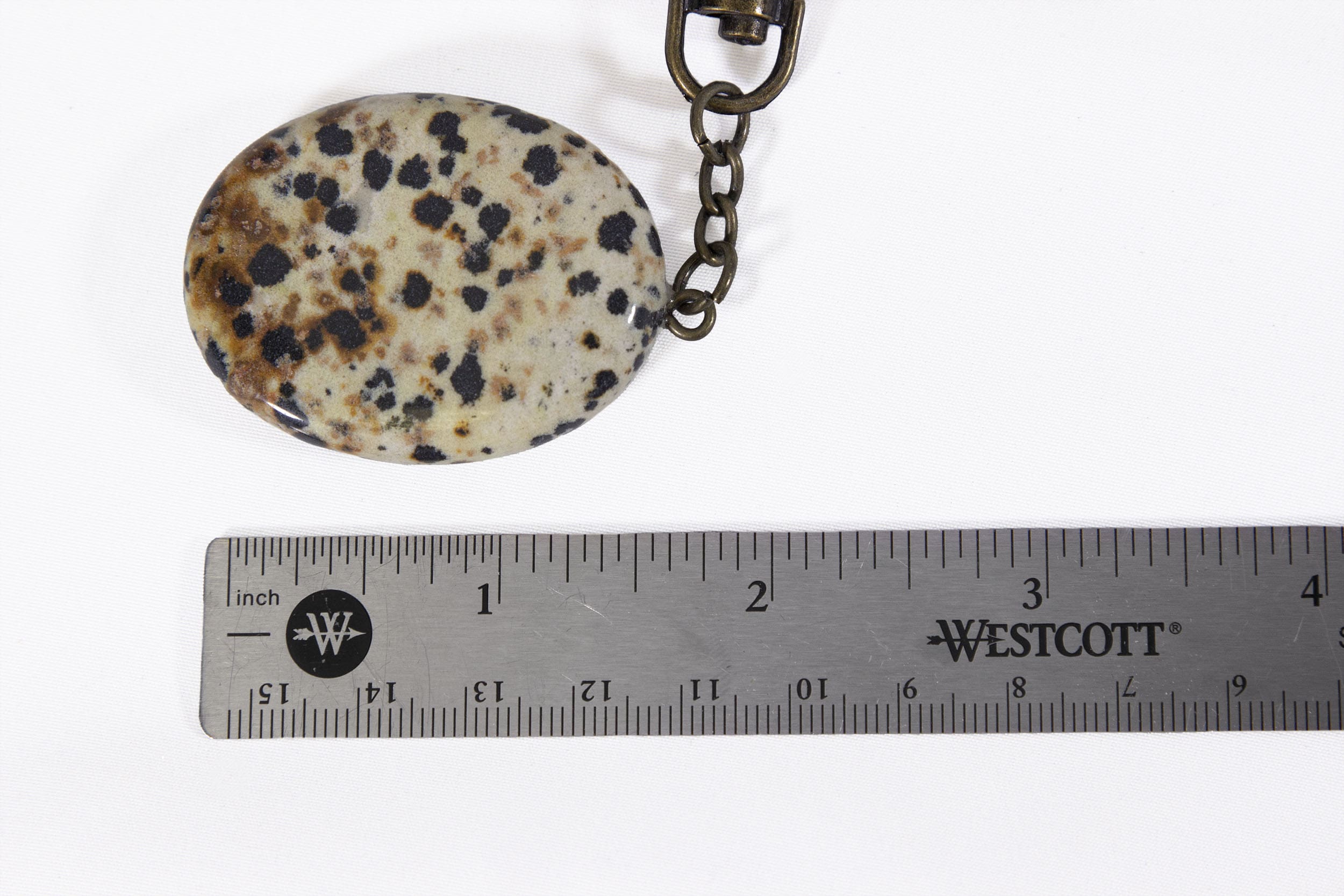 Dalmatian Jasper Wish Stone Charm