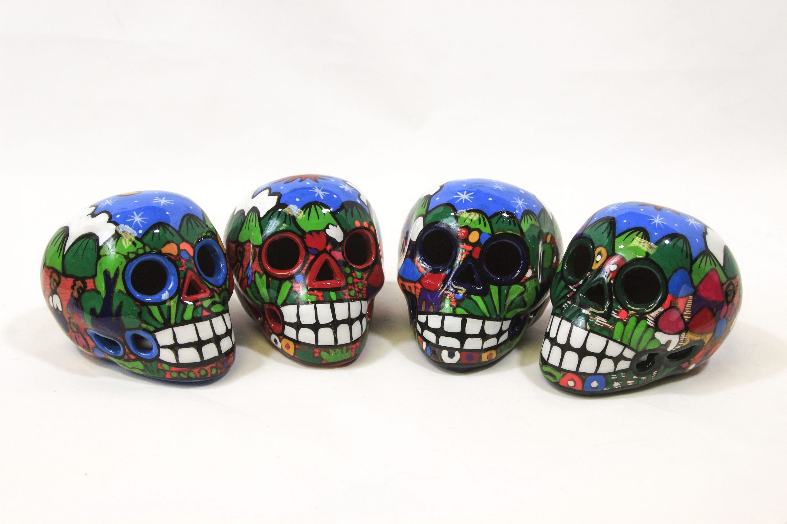 Day of the Dead Sugar Skull 3" Hand Painted