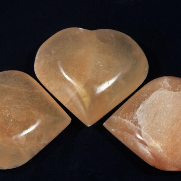 Orange Selenite Heart
