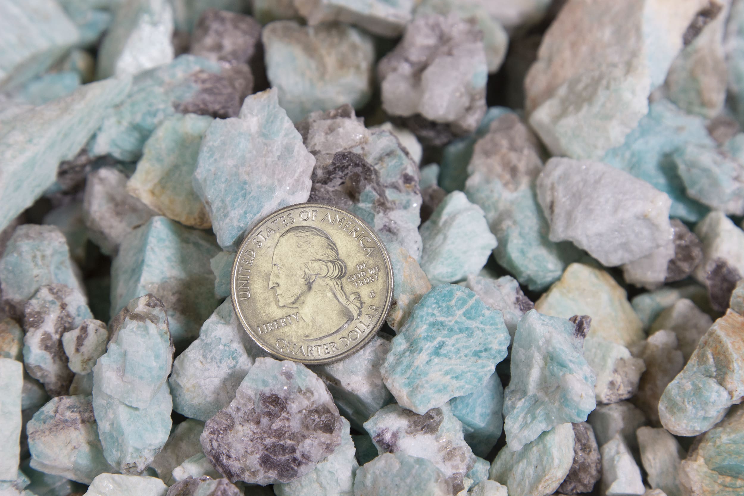 Amazonite rough gemstone 1/2lbs