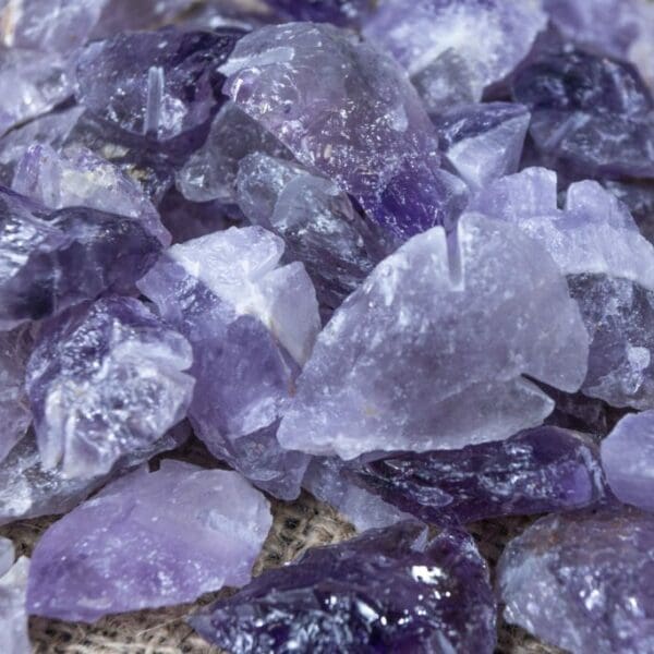 10 Pack Amethyst Arrowheads 1"