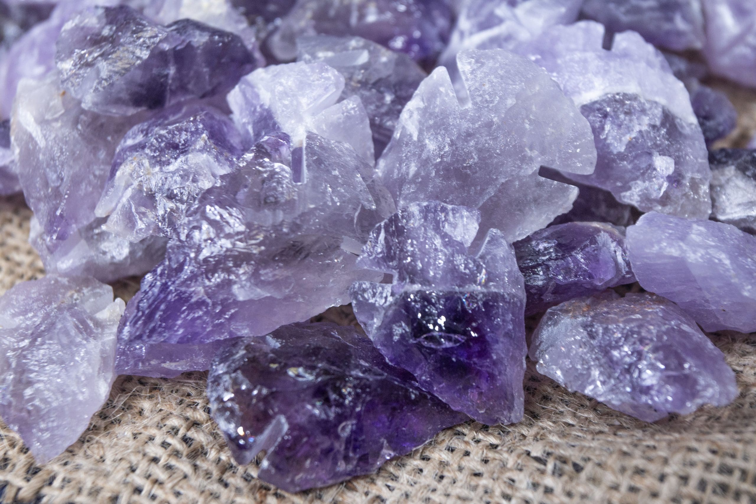 10 Pack Amethyst Arrowheads 1"