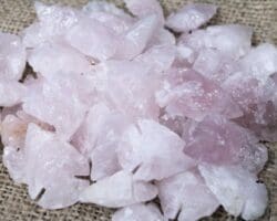 10 Pack Rose Quartz Arrowheads 1"
