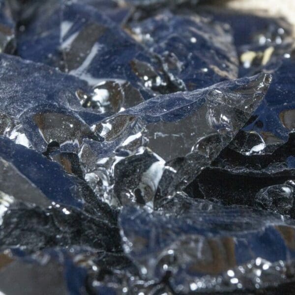 10 Pack Black Obsidian Arrowheads 1 1/2"