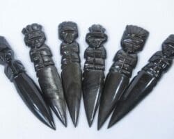 Black Gold Obsidian Letter Opener