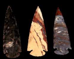 Single Fancy Jasper 4 Inch Arrowhead