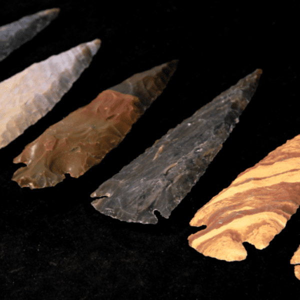 Single Fancy Jasper 5 Inch Arrowhead