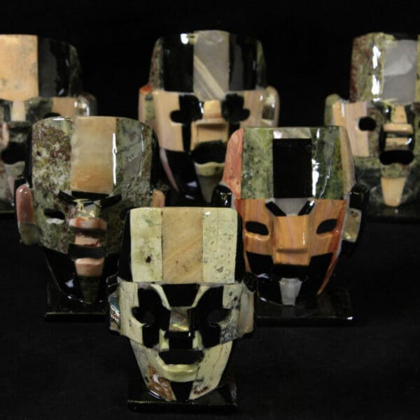 Assorted Mayan/Aztec Decorative Inlay Masks (One Mask) Large