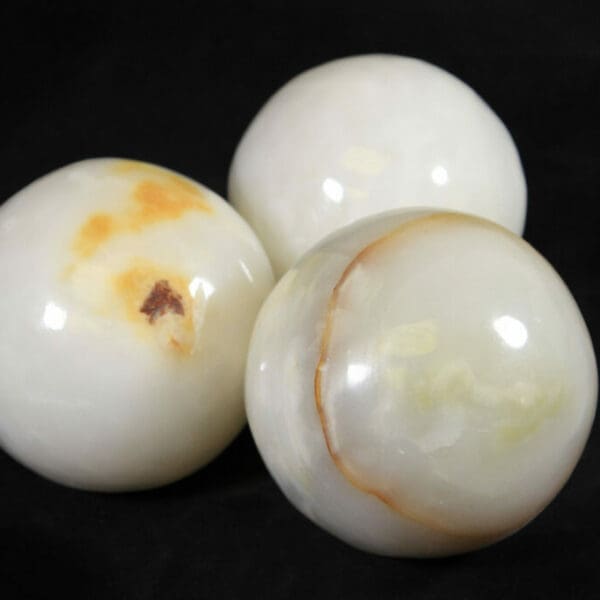 White Onyx Orbs (Individual Piece)
