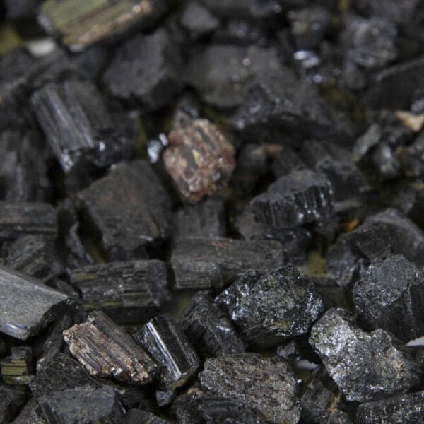 Black Rough Tourmaline Gravel - One Pound Mix