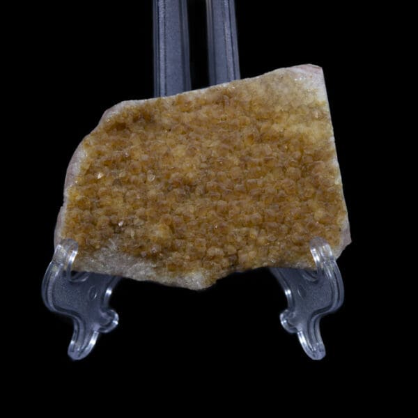 Flat Citrine Cluster with Pink Matrix