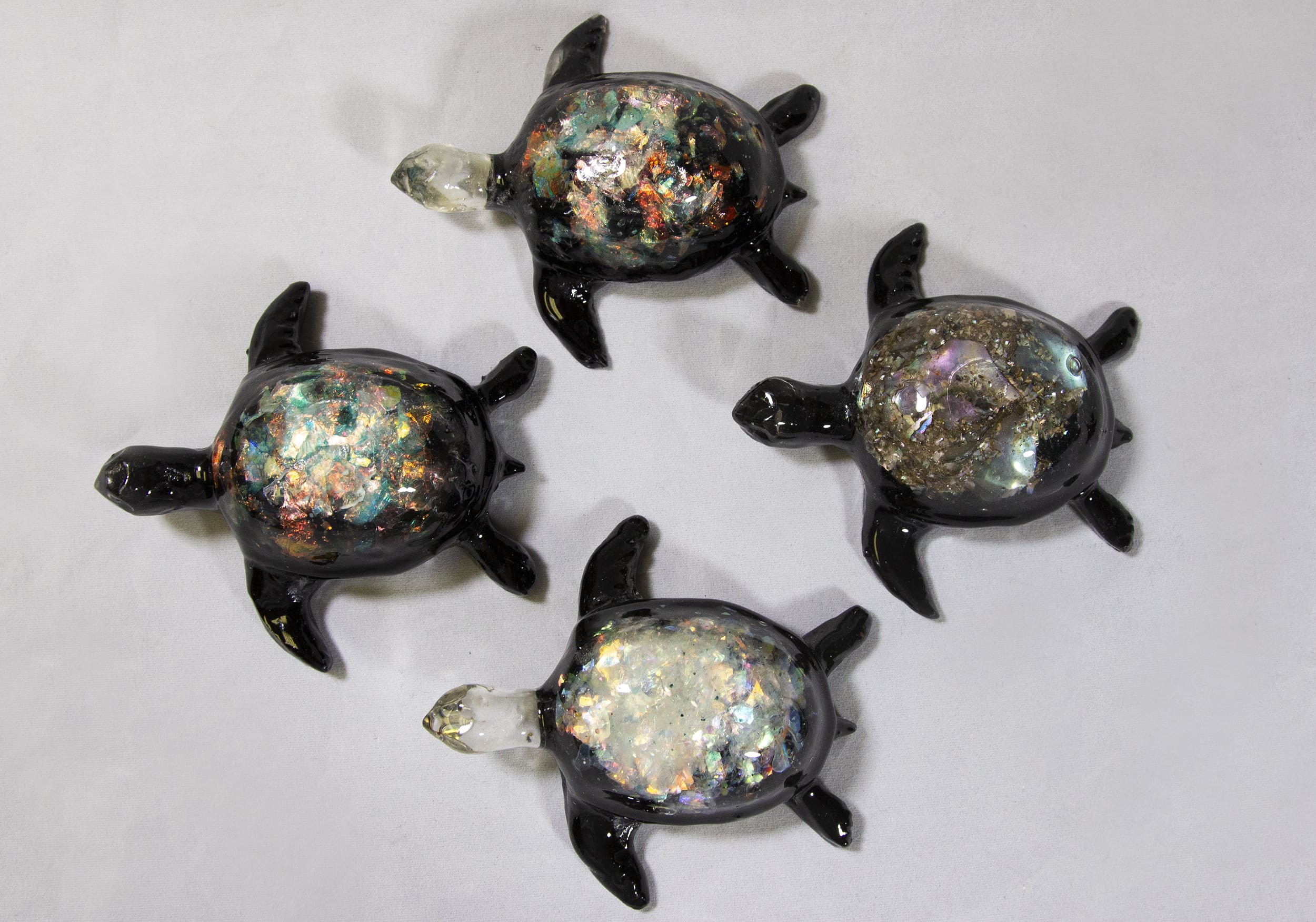Large Rainbow Turtle - Semi Precious Mineral Figurine (One Turtle)