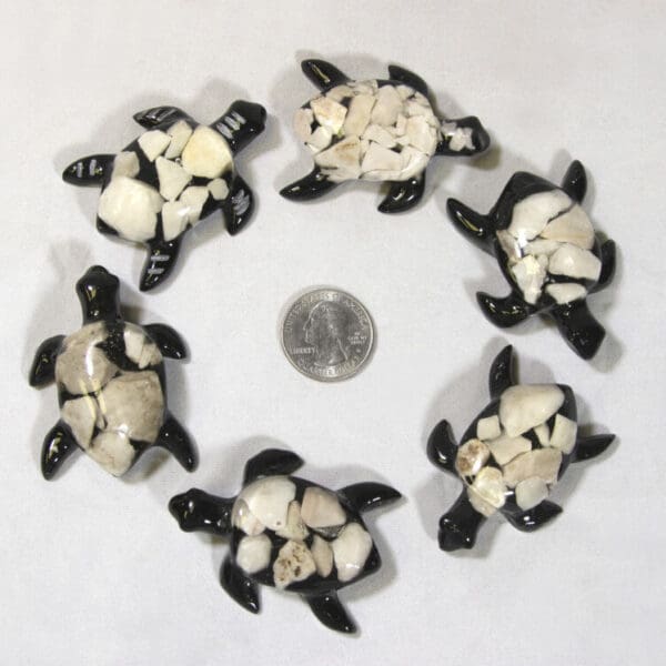 Small White Turtle - Semi Precious Mineral Turtles (One Turtle)