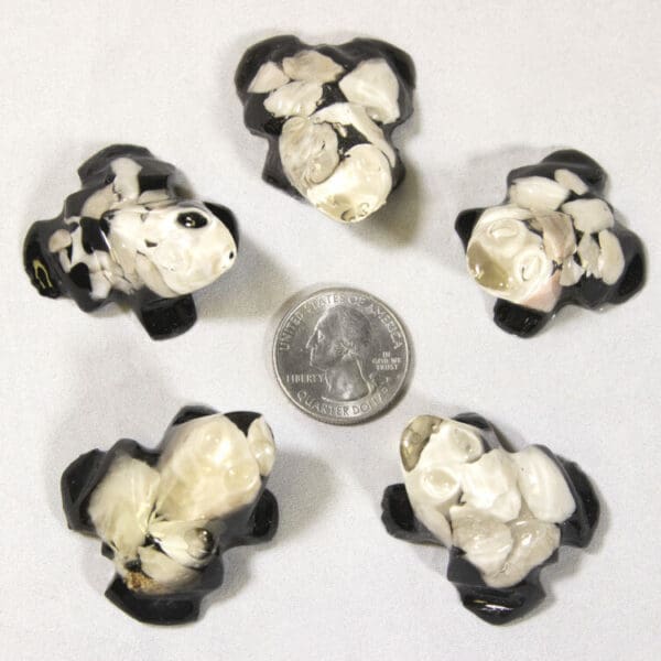 Small White Frog - Semi Precious Mineral Figurine (One Frog)