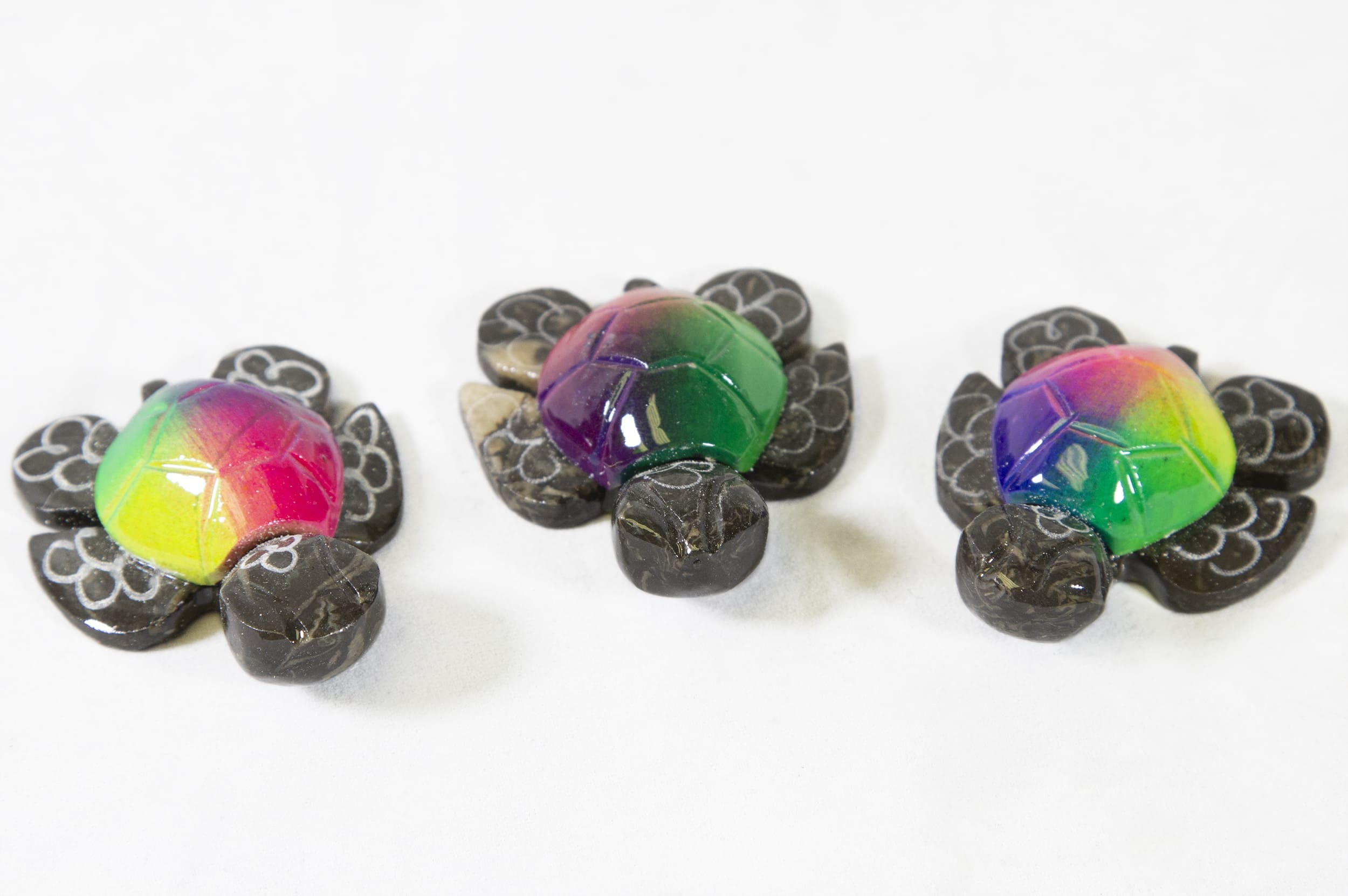 Multicolor Marble Turtle 1.5" - Turtleman Foundation (One Turtle)