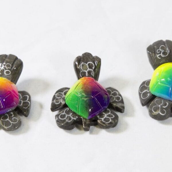 Multicolor Marble Turtle Magnet 1.5" - Turtleman Foundation Purchase (One Magnet)