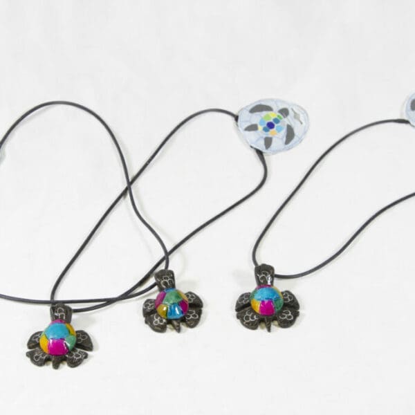 Tic Tac Multicolor Marble Necklace 2" - Turtleman Foundation Purchase (One Necklace)