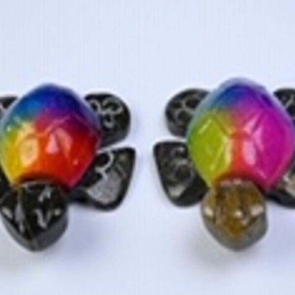 Multicolor Marble Turtle 1.5" - Turtleman Foundation (One Turtle)