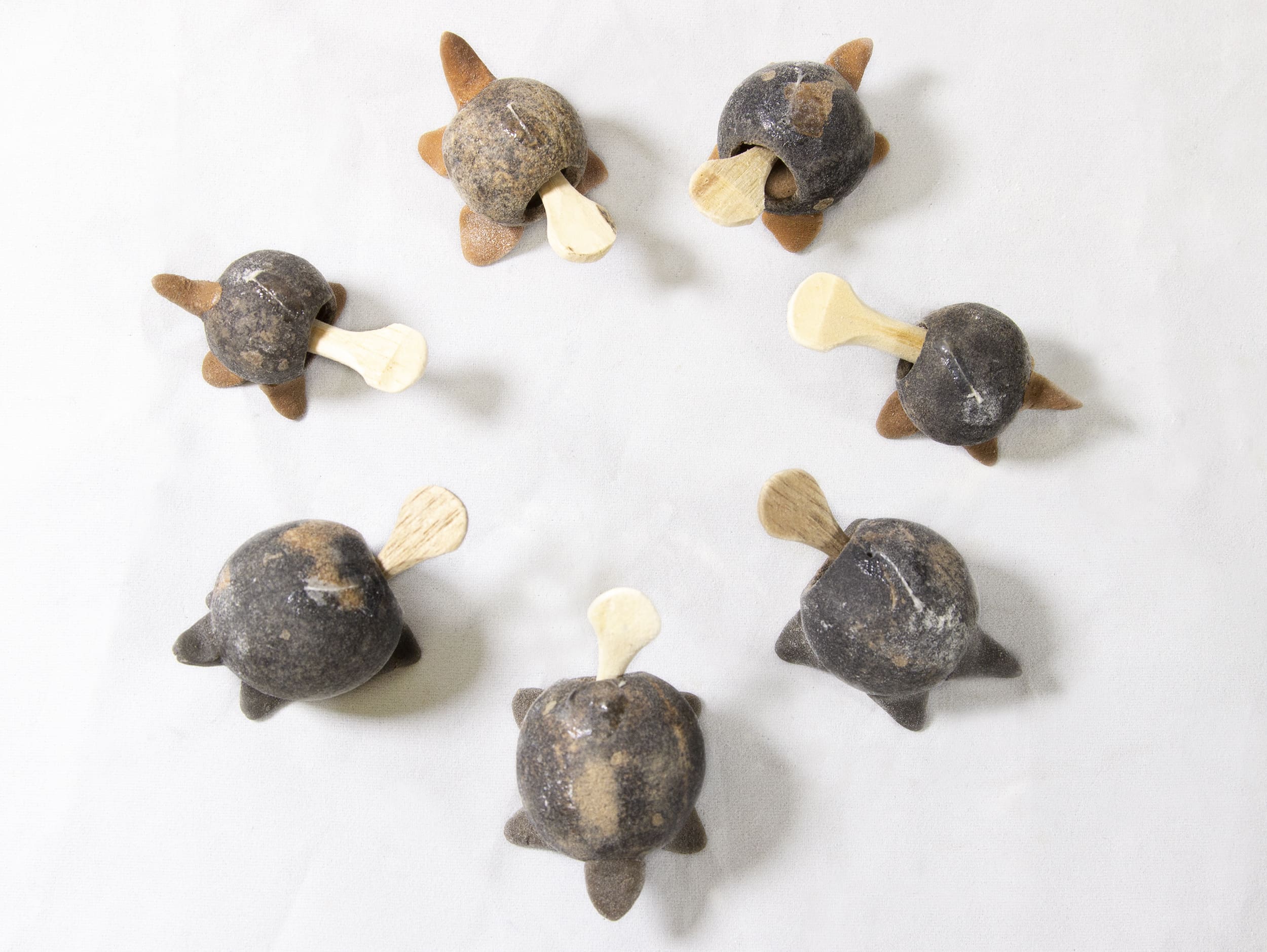 LooseNeck Unpainted Turtles - Five Pack