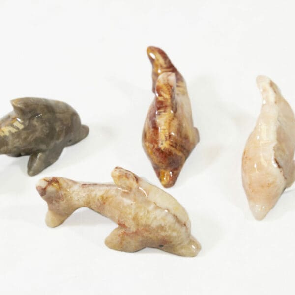 Natural Marble Dolphin 2" - Turtleman Foundation Purchase (One Dolphin)