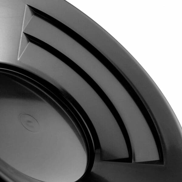 10" Black Plastic Gold Mining Pan with Two Types of Riffles (One Pan)