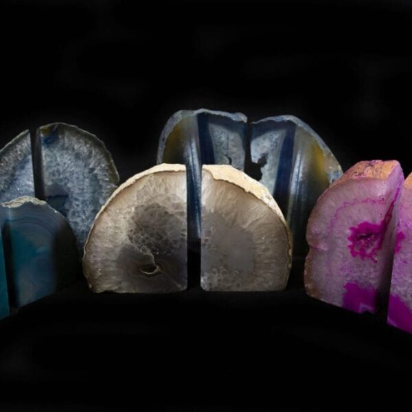 Small Agate Bookends