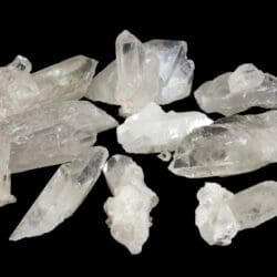 Crystal Quartz Points Weighing Under 1 LB (Set of Three)