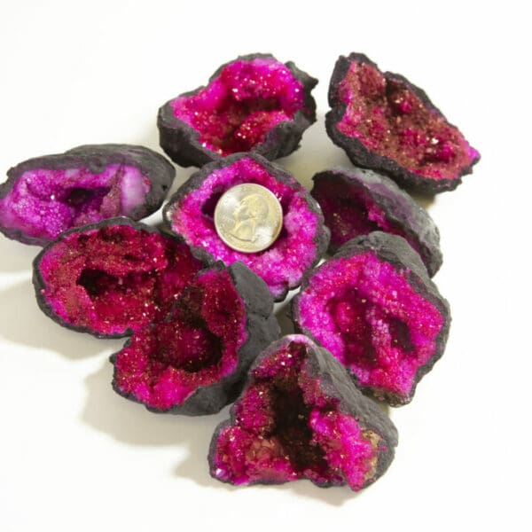 Assorted Small Pink Dyed Geode (Individual Piece)
