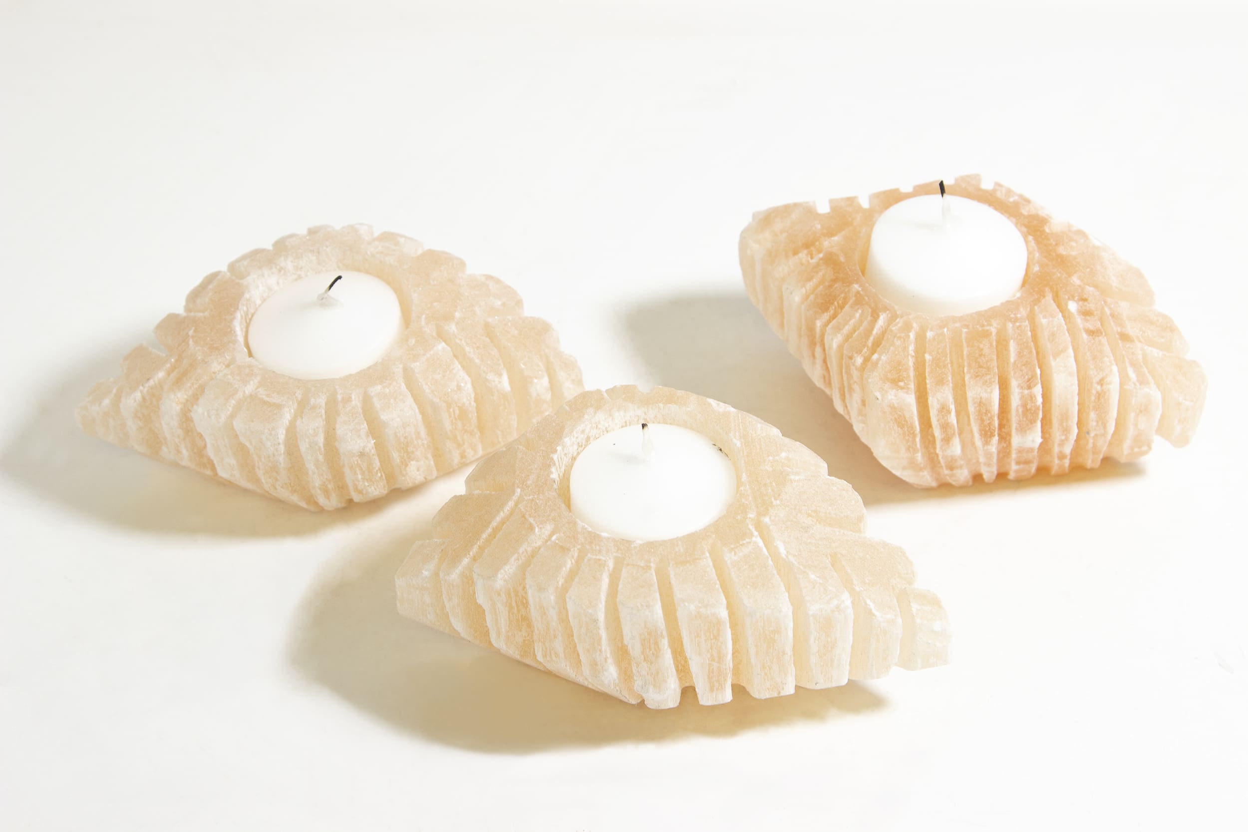 Natural Stone Candle Holders