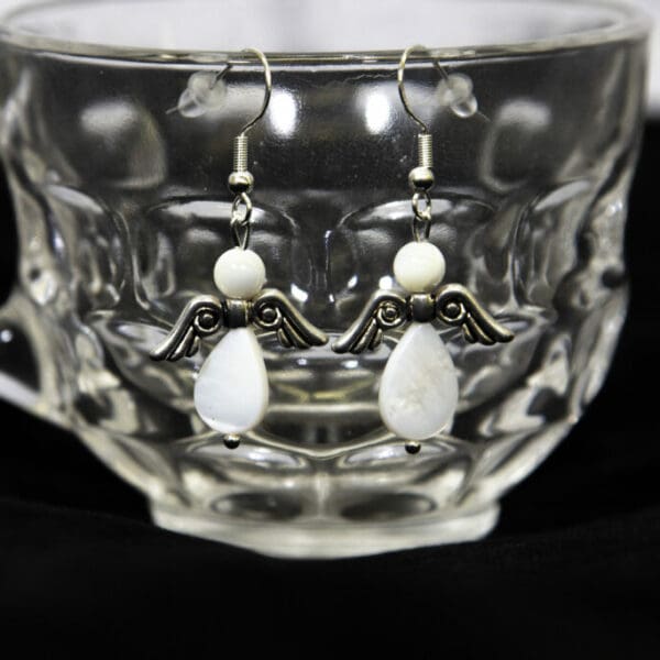 Mother of Pearl Angel Earrings