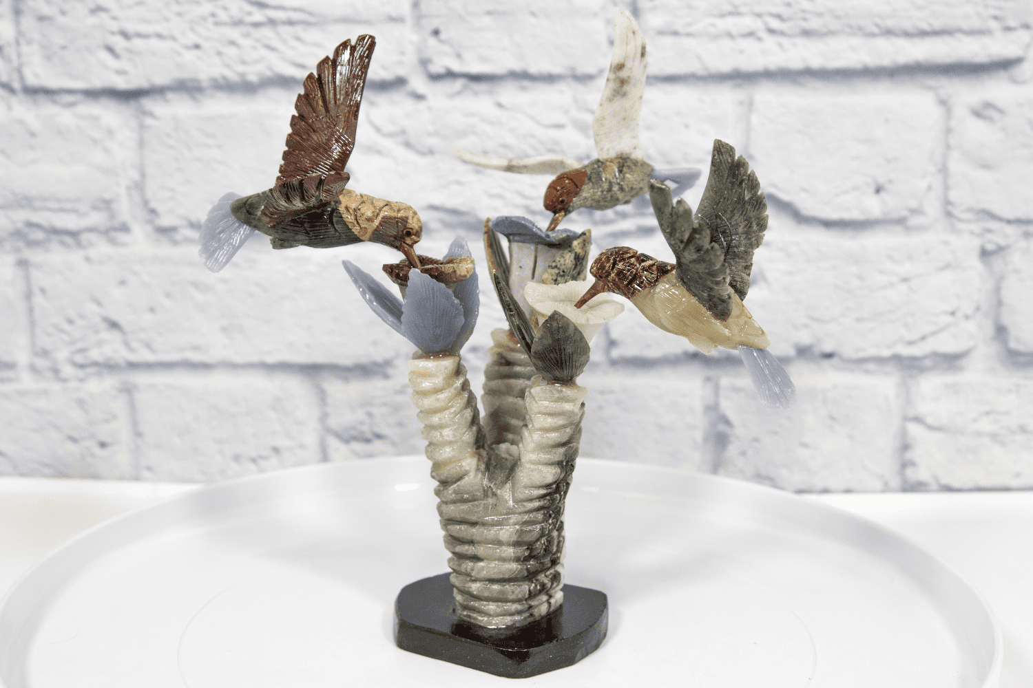 Gemstone Hummingbirds Figurine