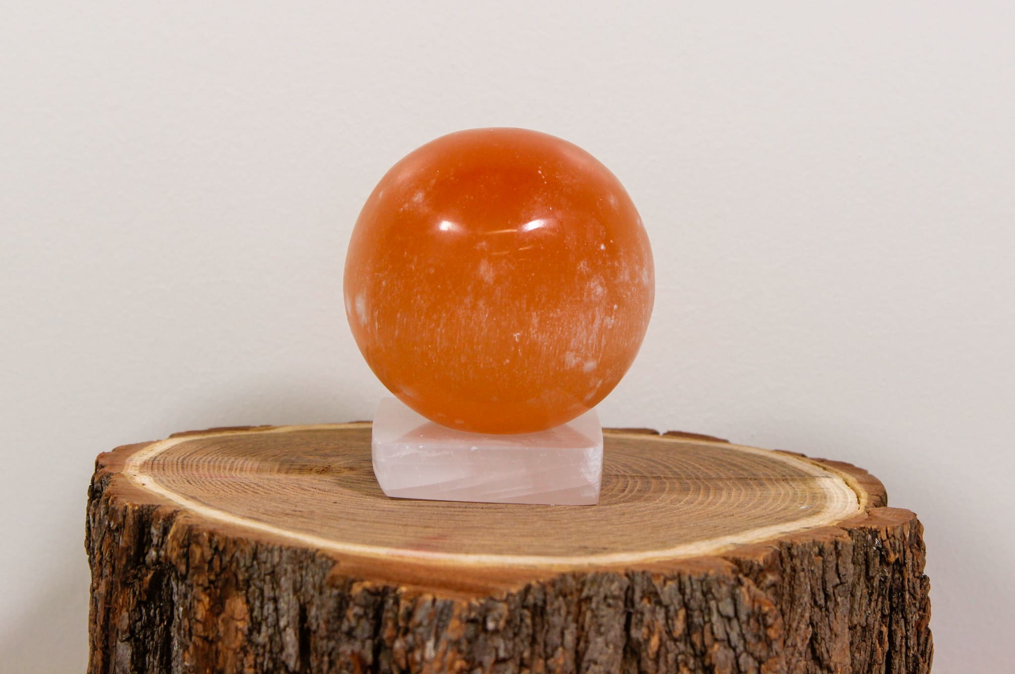 Orange Selenite Orb